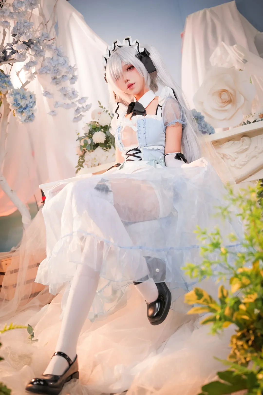 【灰姑娘cos】Nikke胜利女神女仆装萤火虫漫展实拍 - 第 9 张