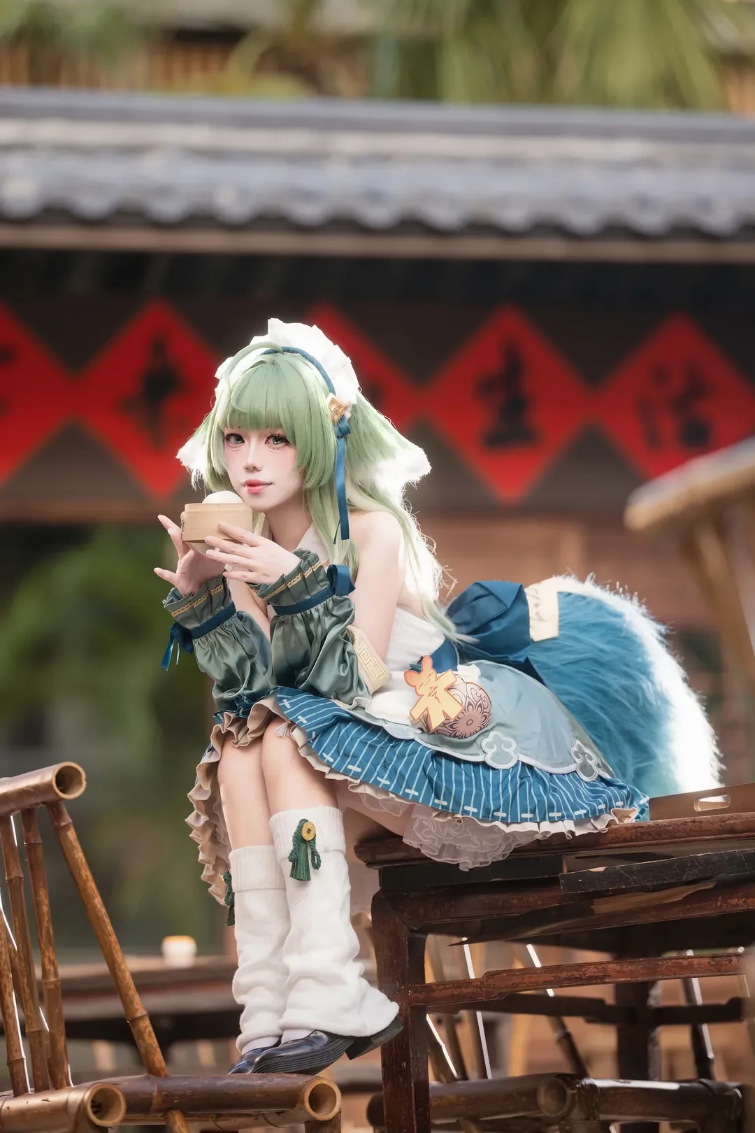 【藿藿cos】崩坏星穹铁道，女仆装扮的捉鬼少女 - 第 1 张