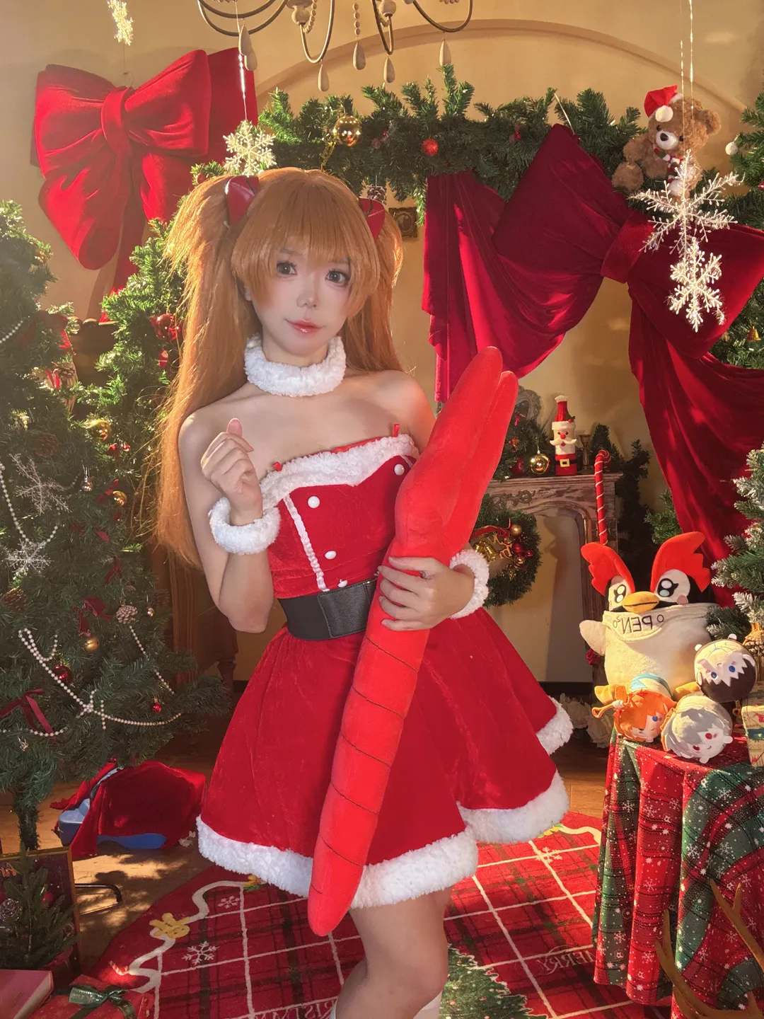 【明日香cos】与凌波丽的圣诞布景拍摄记录