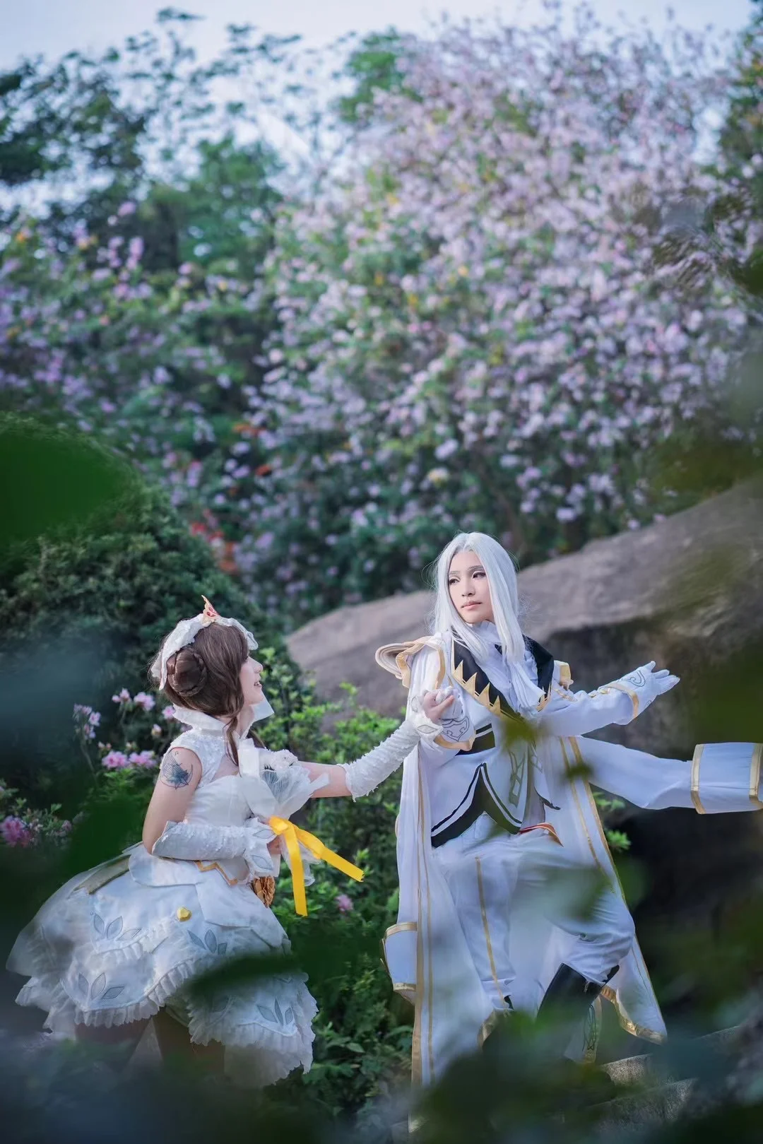 【小乔cos】王者荣耀瑜乔同框 园林中的浪漫重逢 - 第 6 张