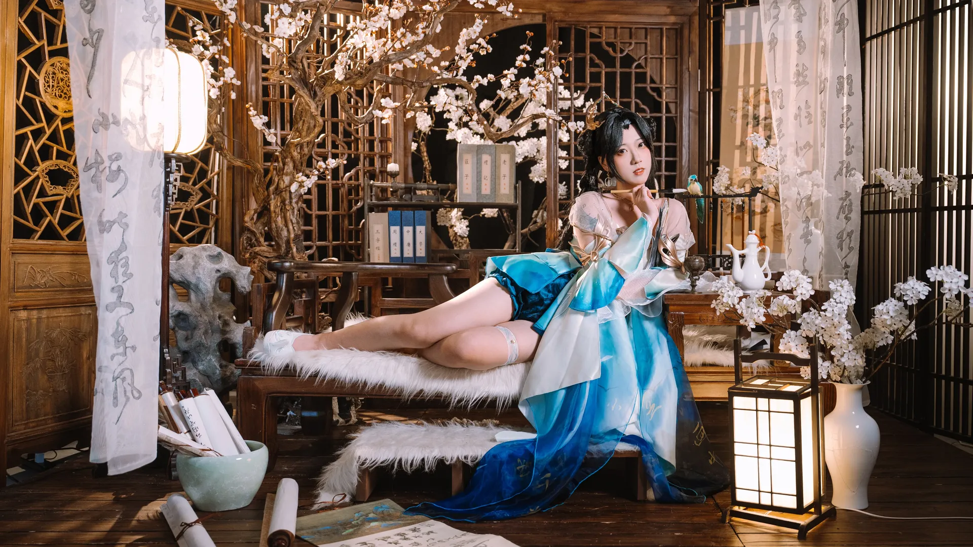 【藍夢 コスプレ】NARAKA: BLADEPOINT モバイル、天高海闊に思いのまま - 1 枚目