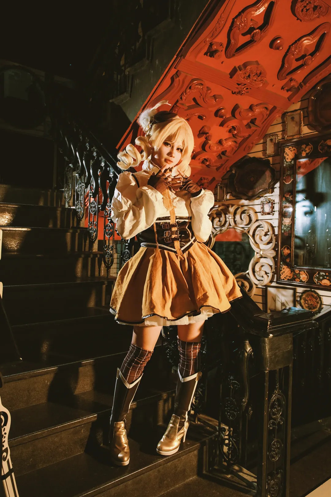 【巴麻美cos】魔法少女小圆，复古楼梯间的深夜魔法