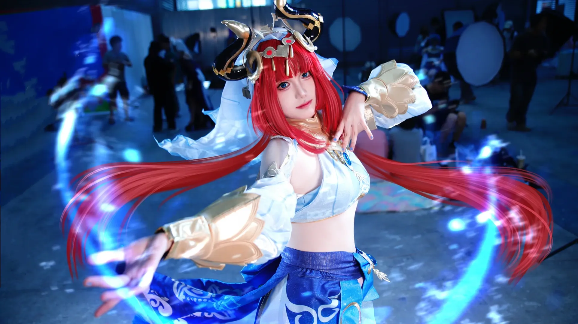 【妮露cos】原神里的水元素舞者，深圳动玩嘉年华现场实拍