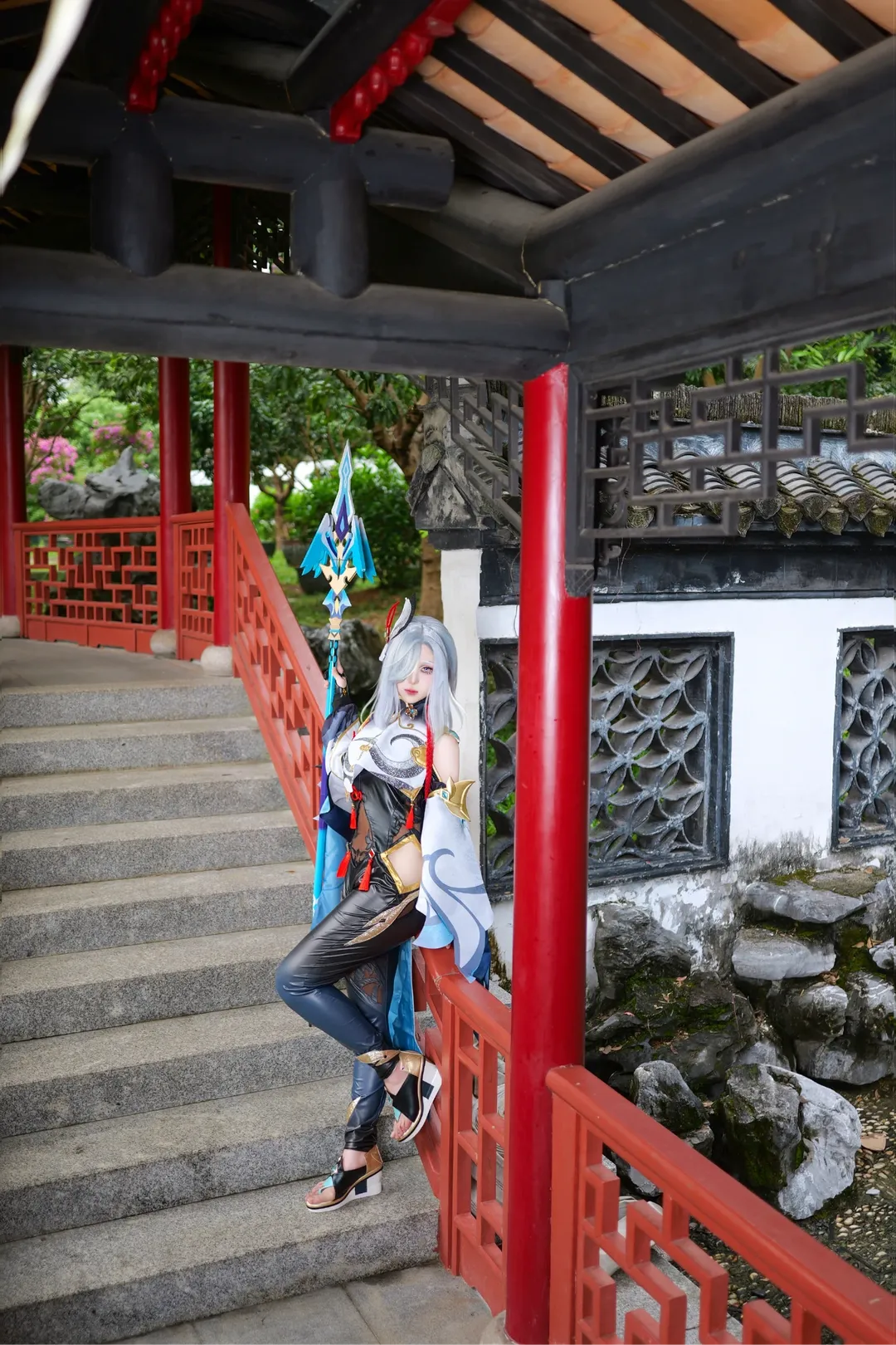 【申鹤cos】中式园林里的一抹清冷亮色 - 第 3 张