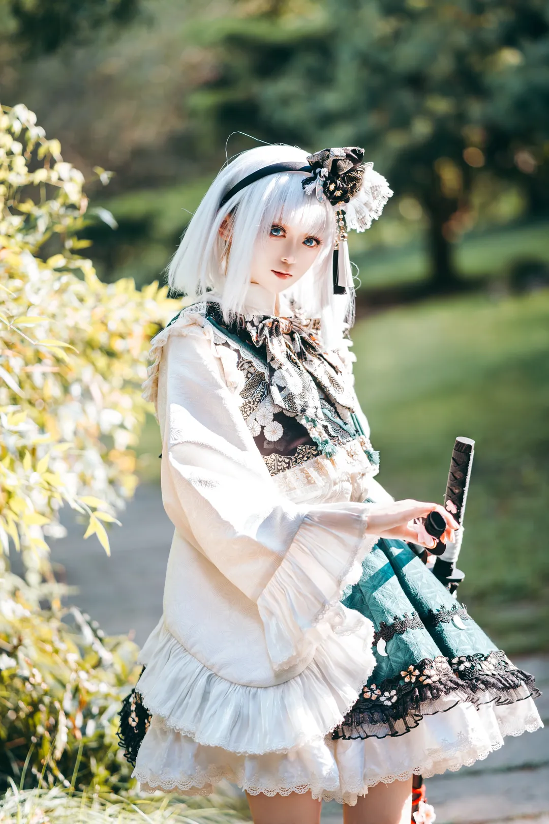 【魂魄妖梦cos】幽人の庭师，庭院中的剑影与刀光 - 第 1 张