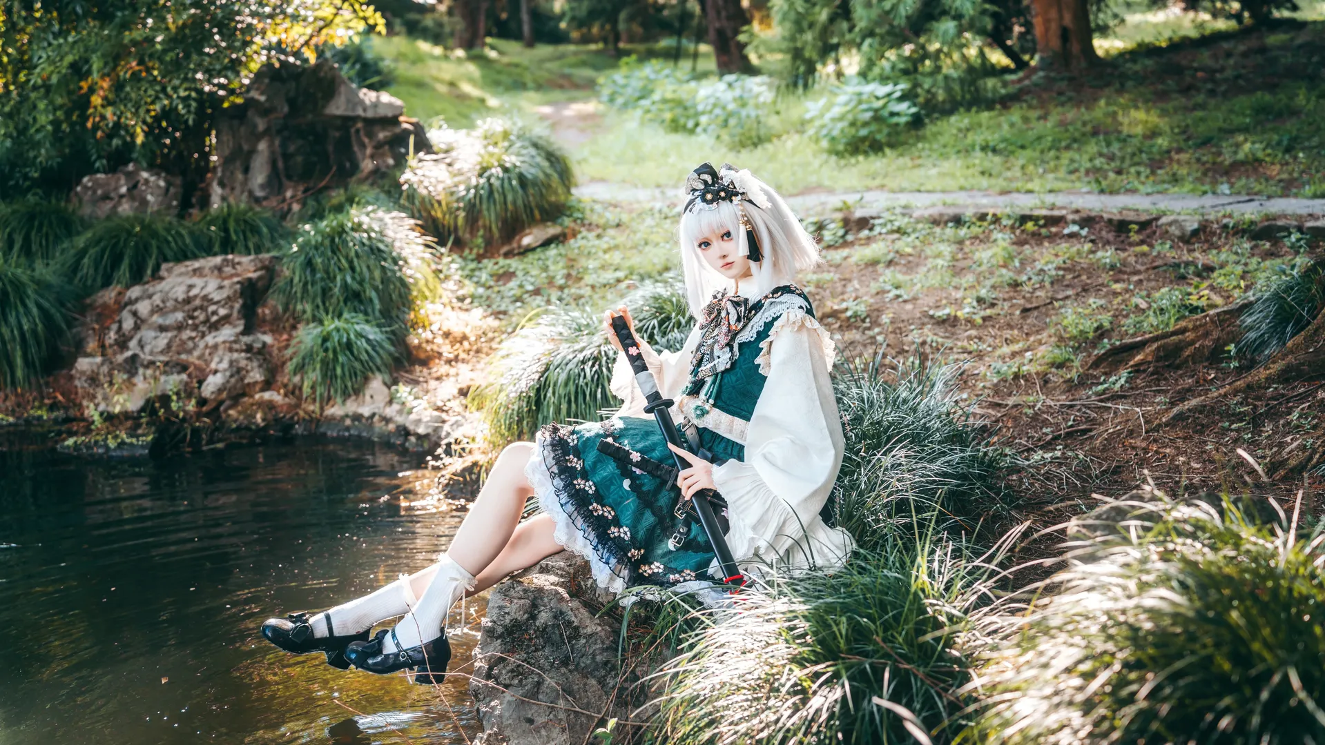 【魂魄妖梦cos】幽人の庭师，庭院中的剑影与刀光 - 第 3 张