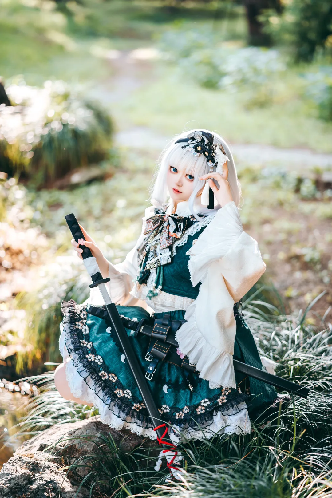 【魂魄妖梦cos】幽人の庭师，庭院中的剑影与刀光 - 第 4 张