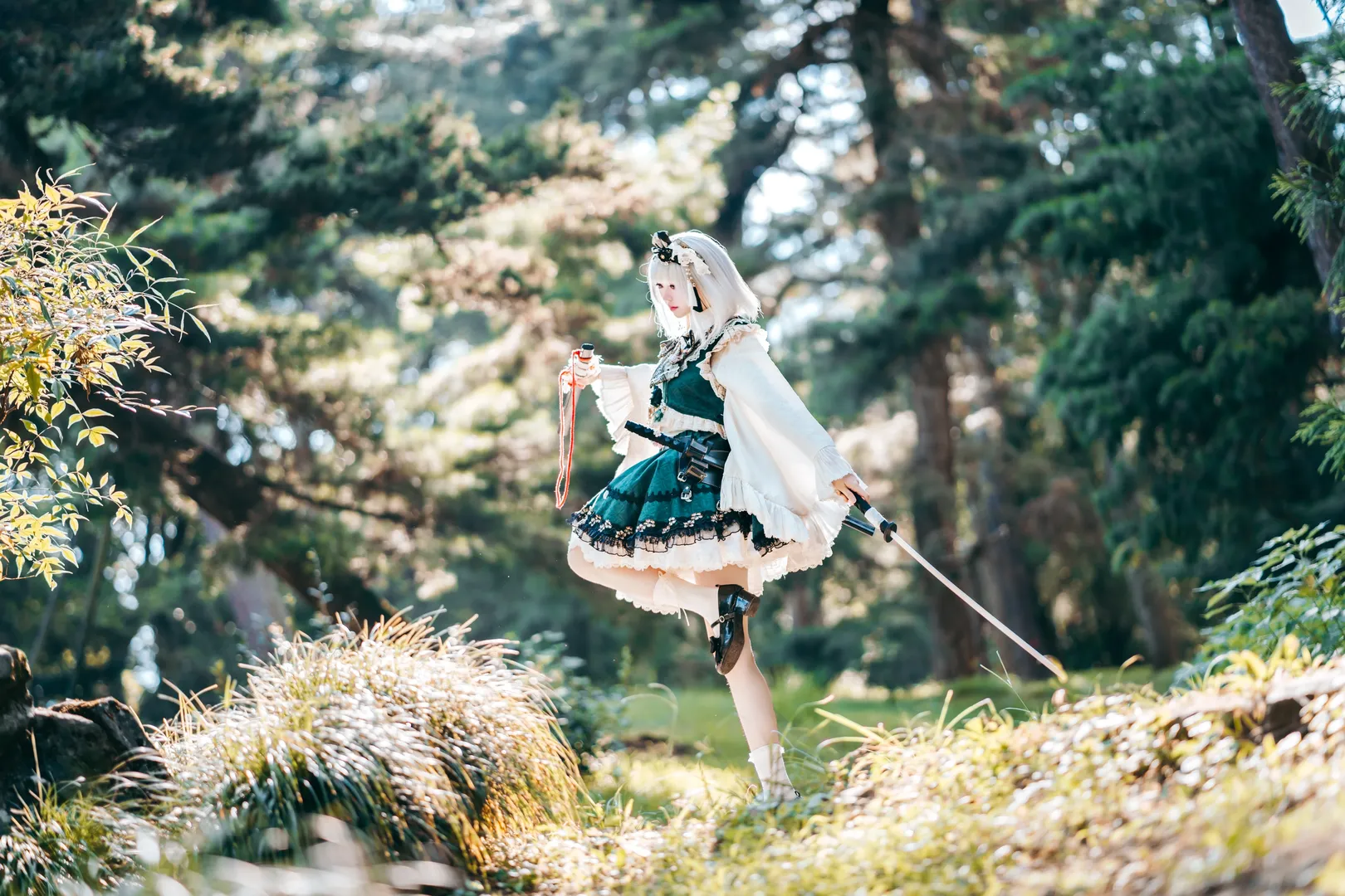 【魂魄妖梦cos】幽人の庭师，庭院中的剑影与刀光 - 第 7 张