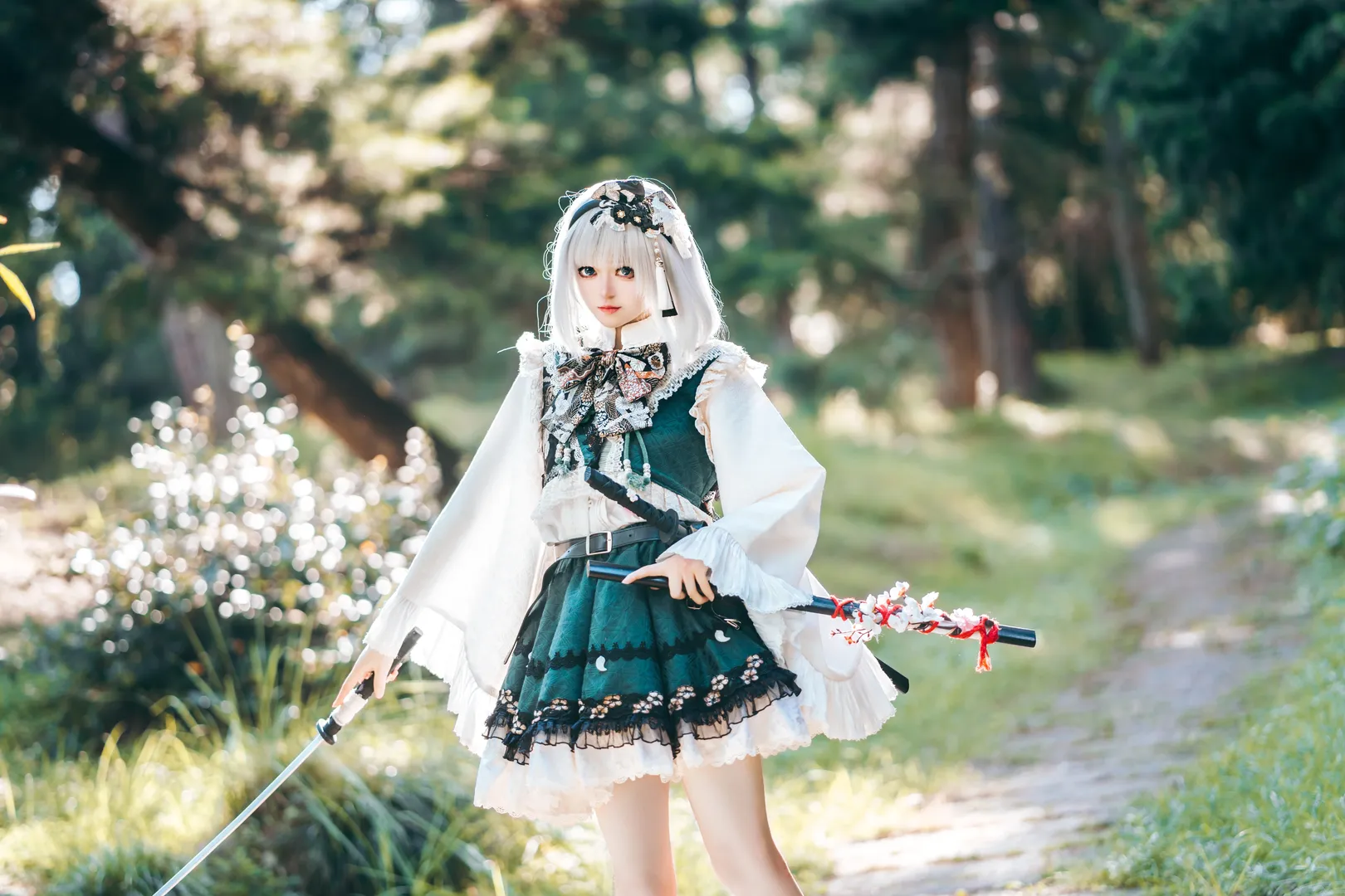 【魂魄妖梦cos】幽人の庭师，庭院中的剑影与刀光 - 第 9 张
