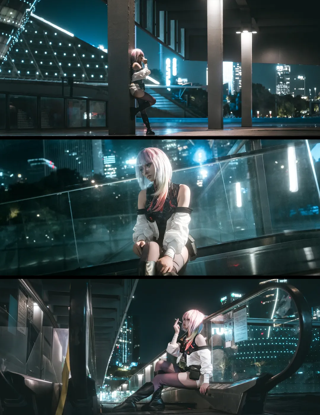 【露西cos】夜之城夜景下的賽博朋克邊緣行者 - 第 1 張