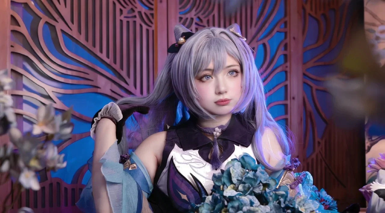 【刻晴cos】原神角色实景棚拍，自己先修了一张预告图 - 第 2 张