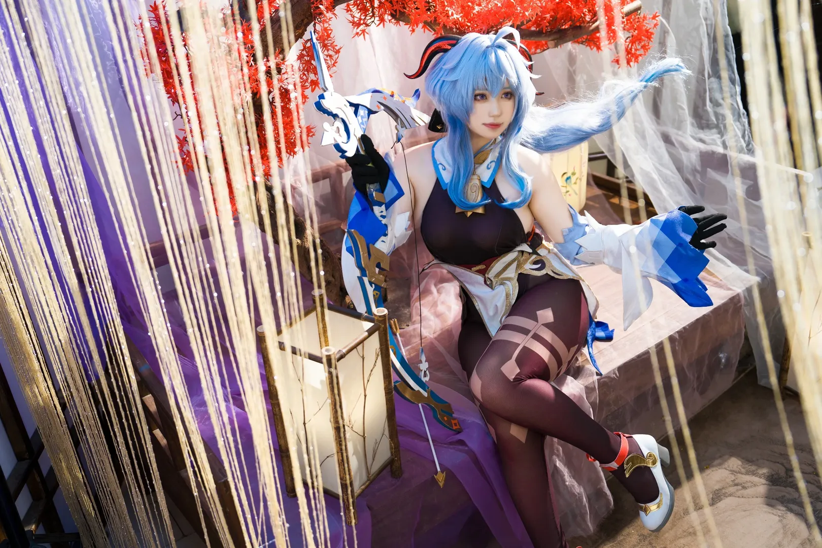 【甘雨cos】璃月月下的优雅与林间倩影 - 第 2 张