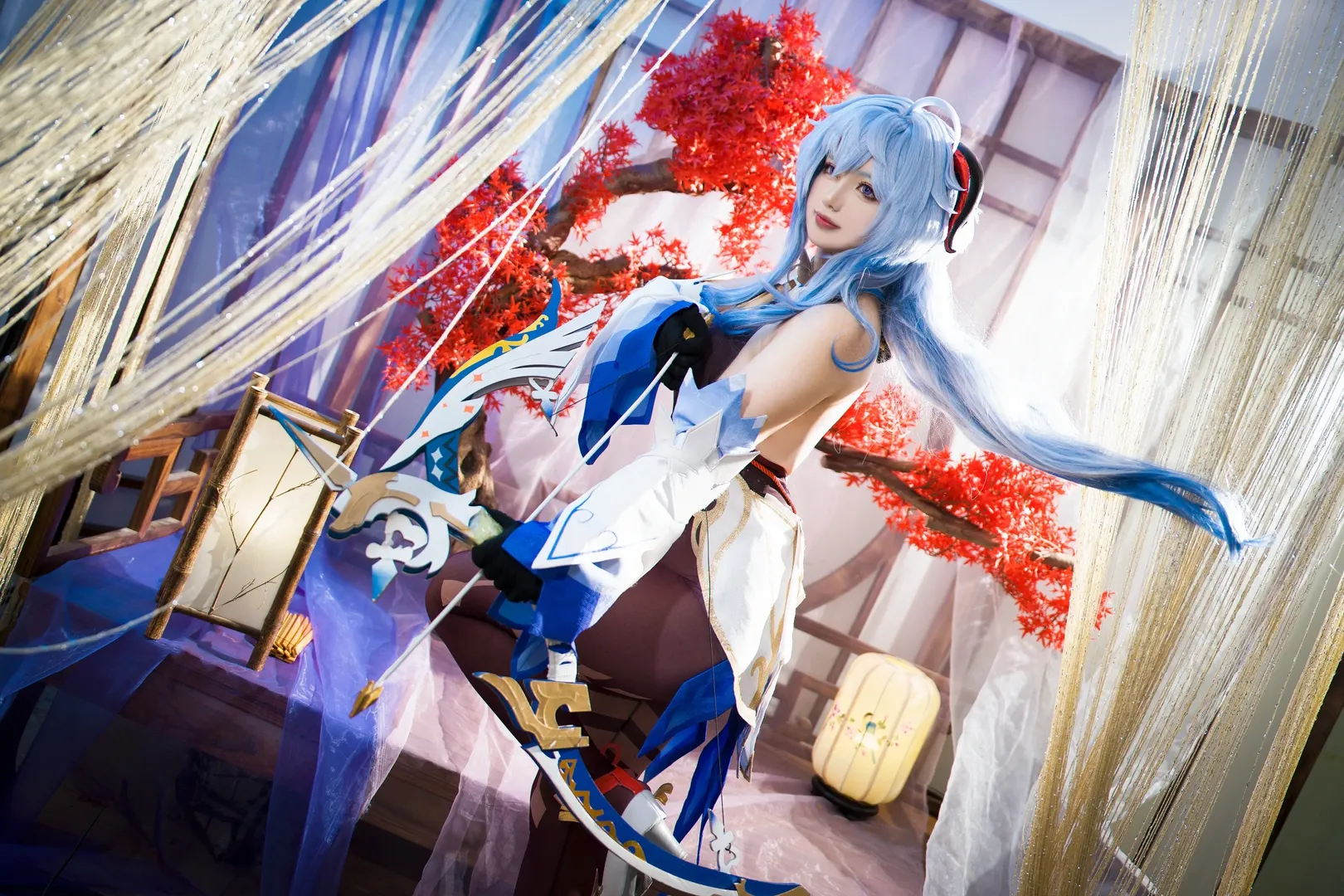 【甘雨cos】璃月月下的优雅与林间倩影 - 第 3 张