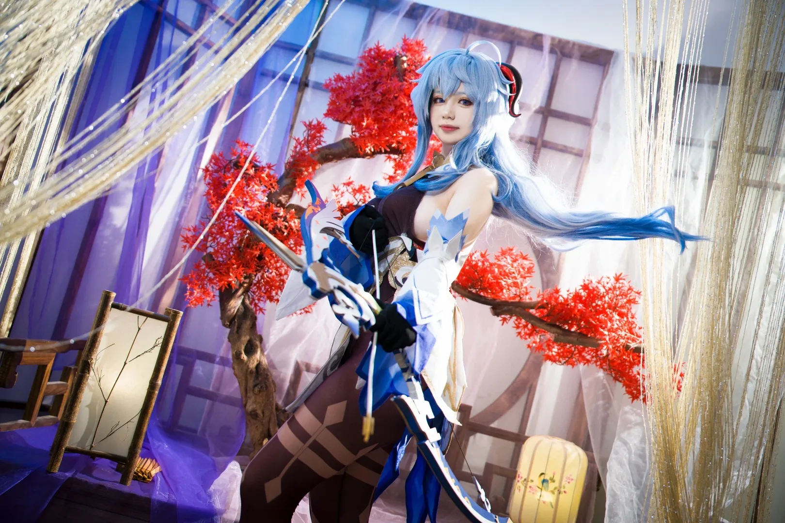 【甘雨cos】璃月月下的优雅与林间倩影 - 第 4 张