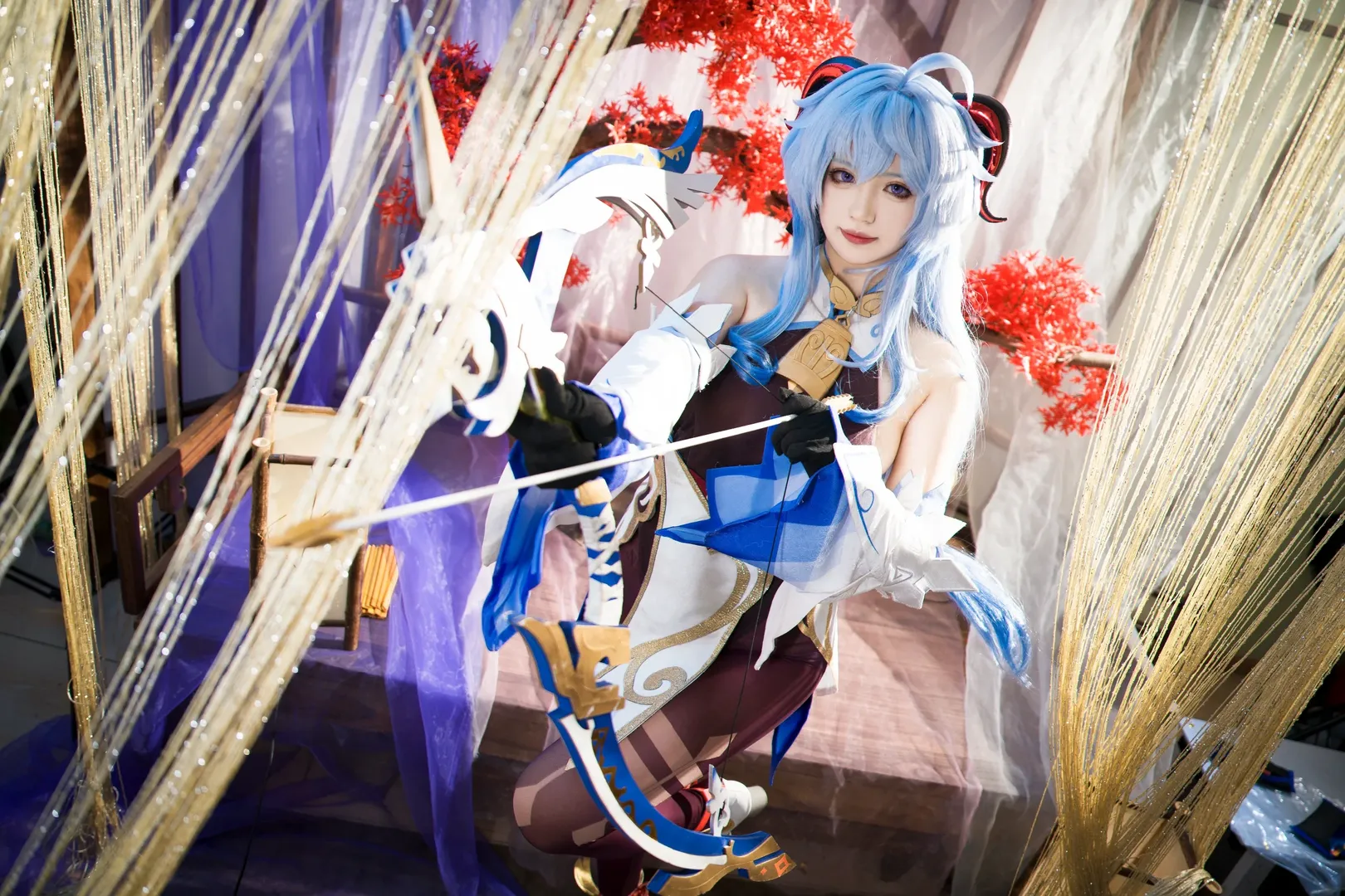 【甘雨cos】璃月月下的优雅与林间倩影 - 第 7 张