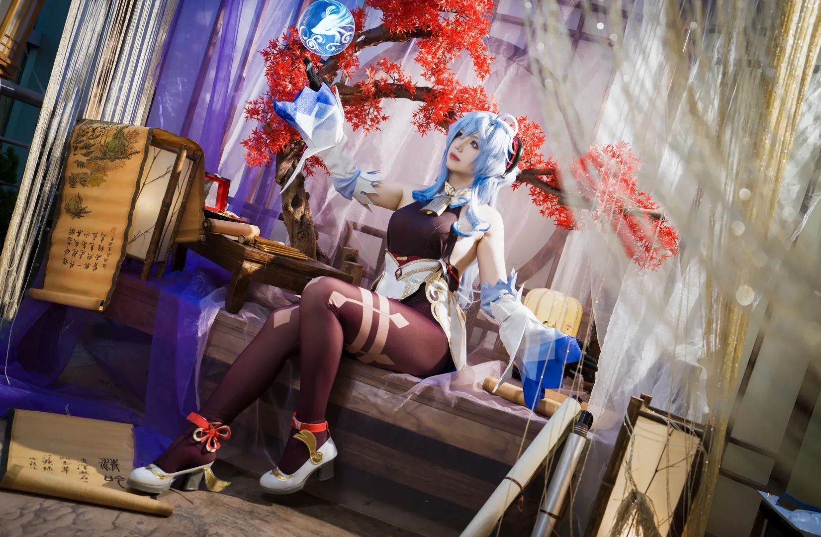 【甘雨cos】璃月月下的优雅与林间倩影