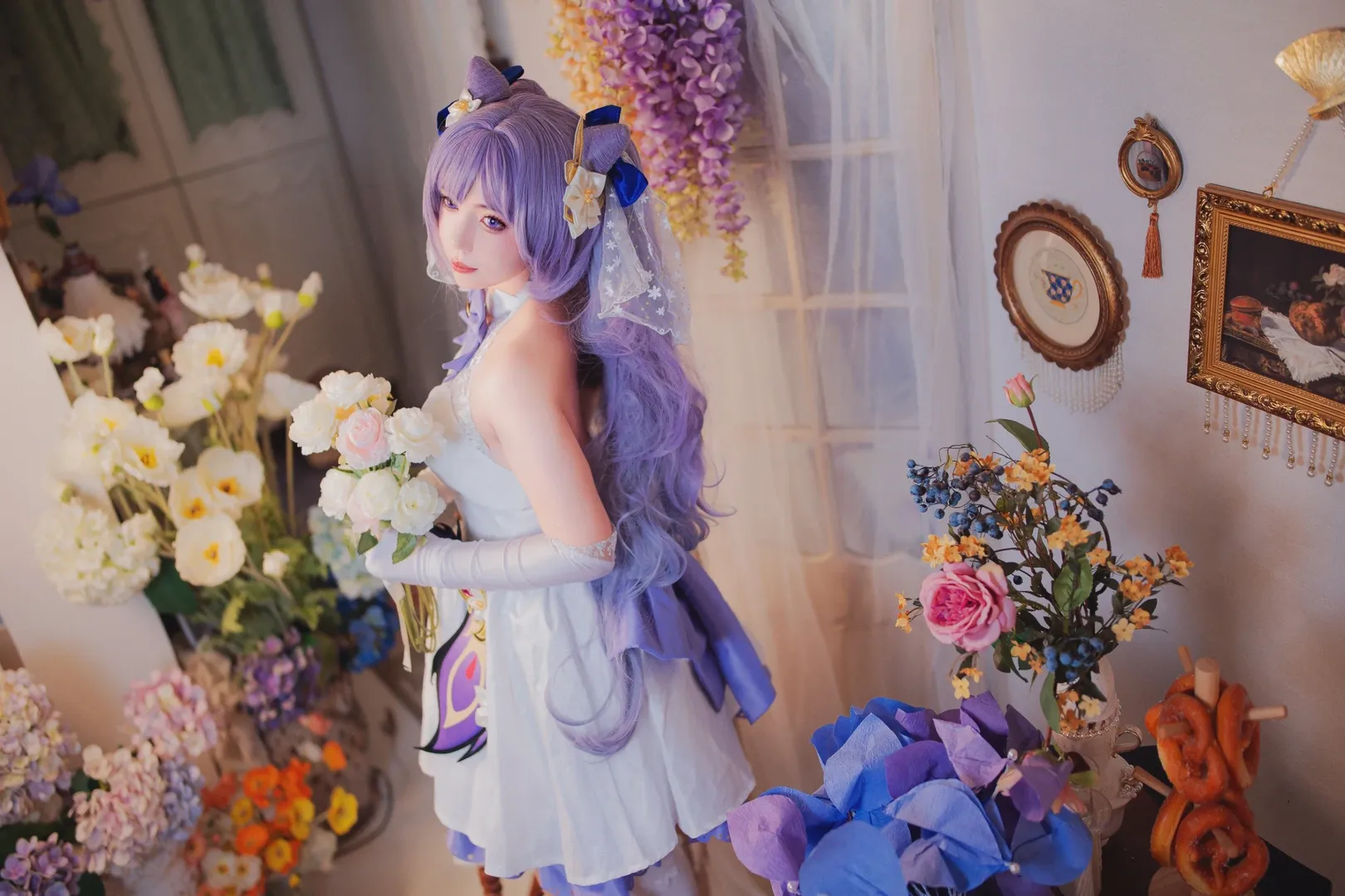 【刻晴cos】原神花嫁，璃月的新娘 - 第 1 张