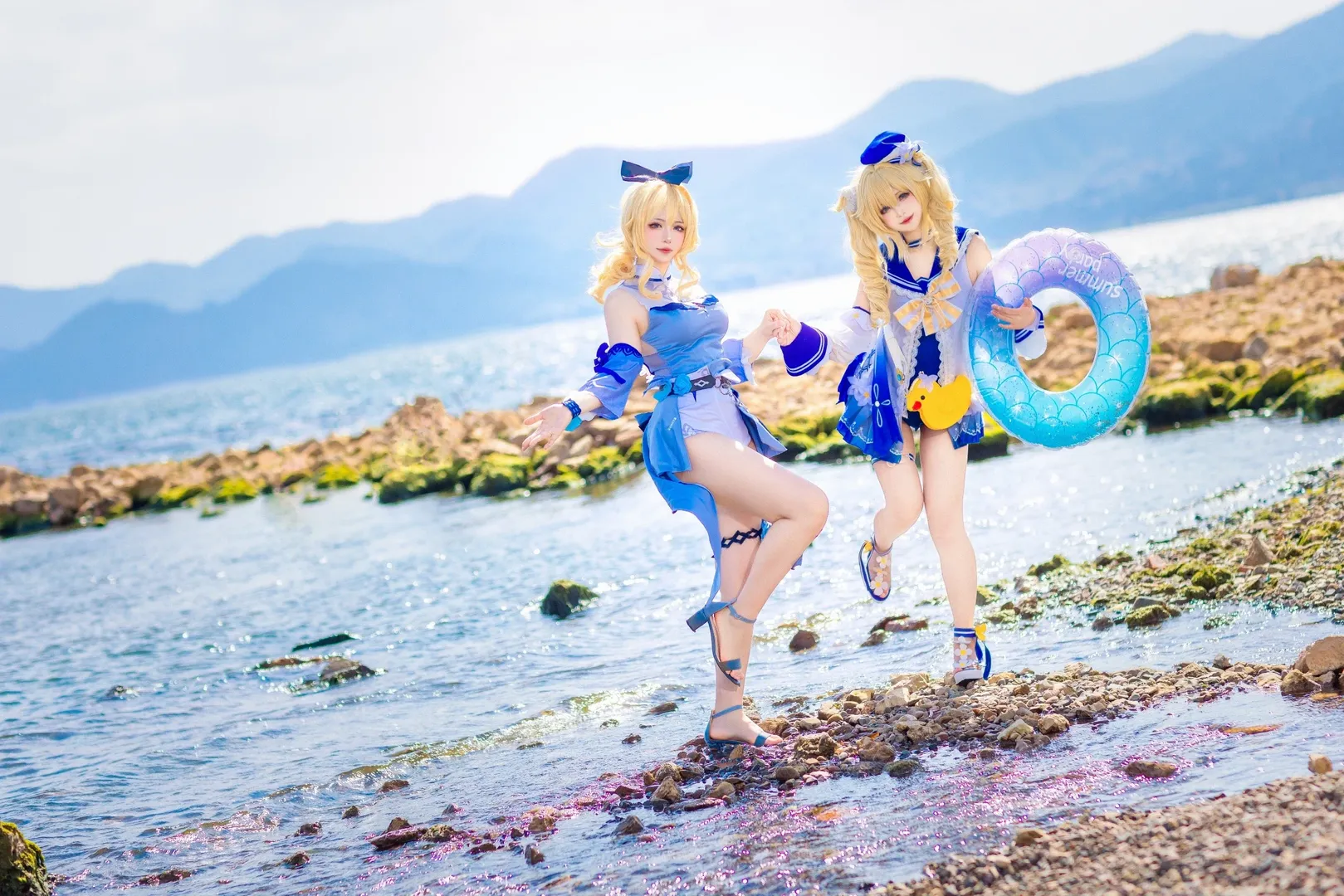 【Jean Cosplay】Genshin Impact Knights of Favonius Summer Beach Holiday - Image 1