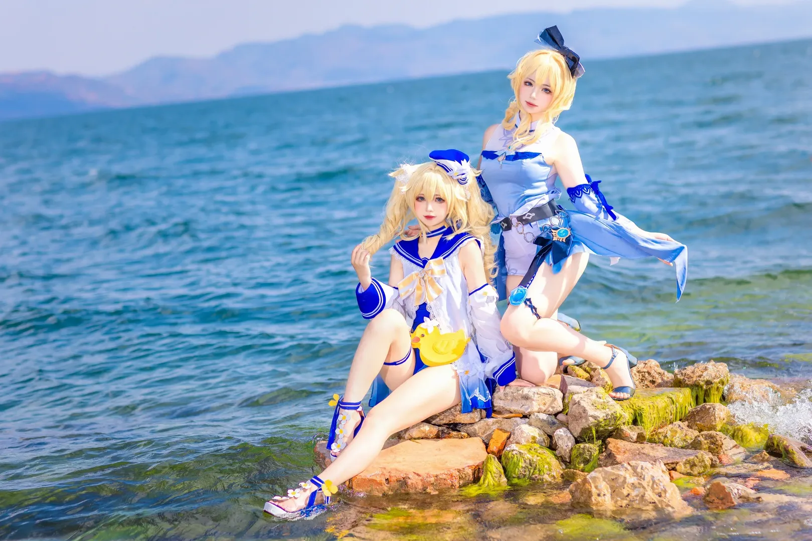 【Jean Cosplay】Genshin Impact Knights of Favonius Summer Beach Holiday - Image 3
