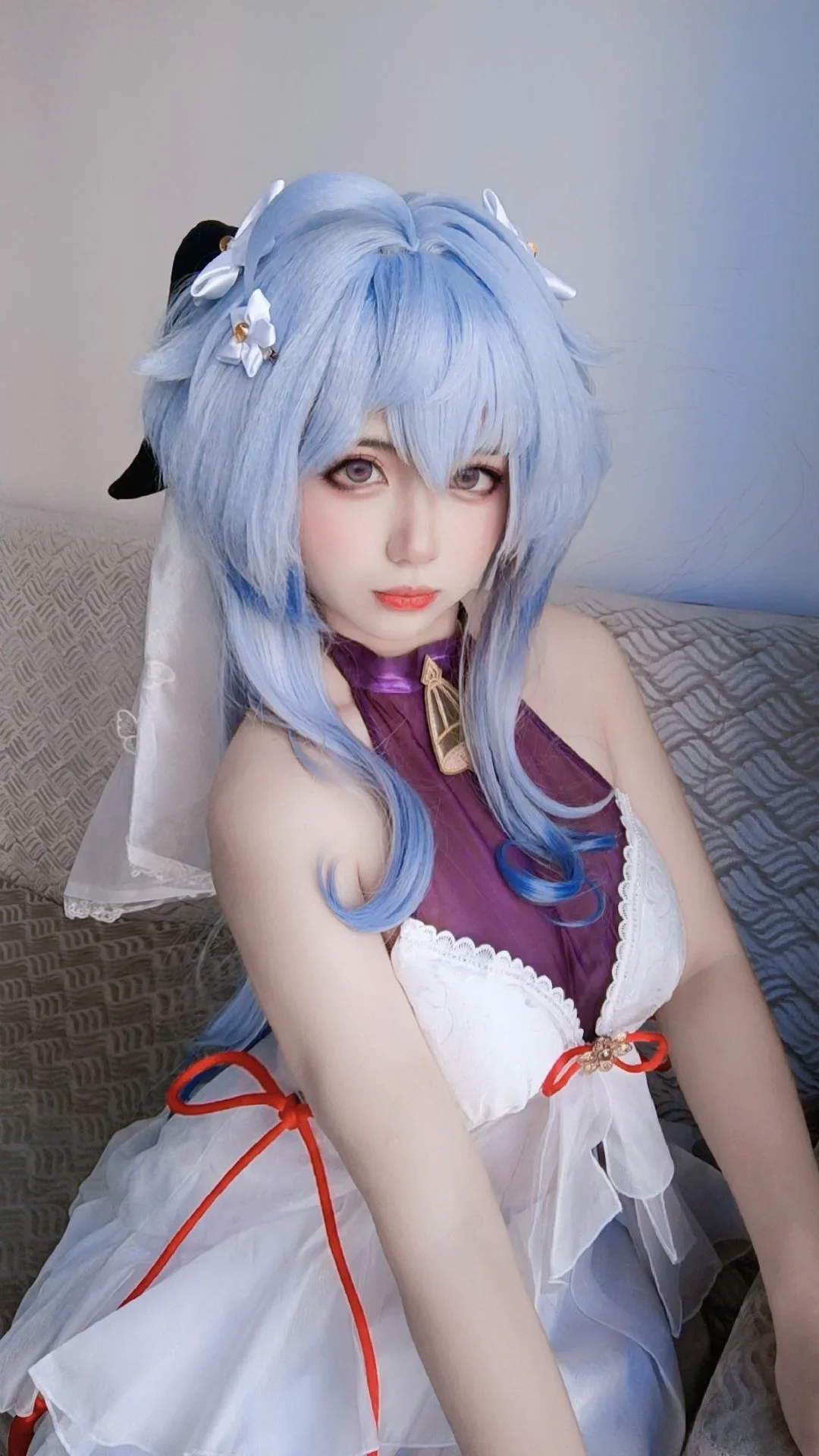 【甘雨cos】琉璃百合般清透，这只蝶曾误入我的镜头 - 第 3 张