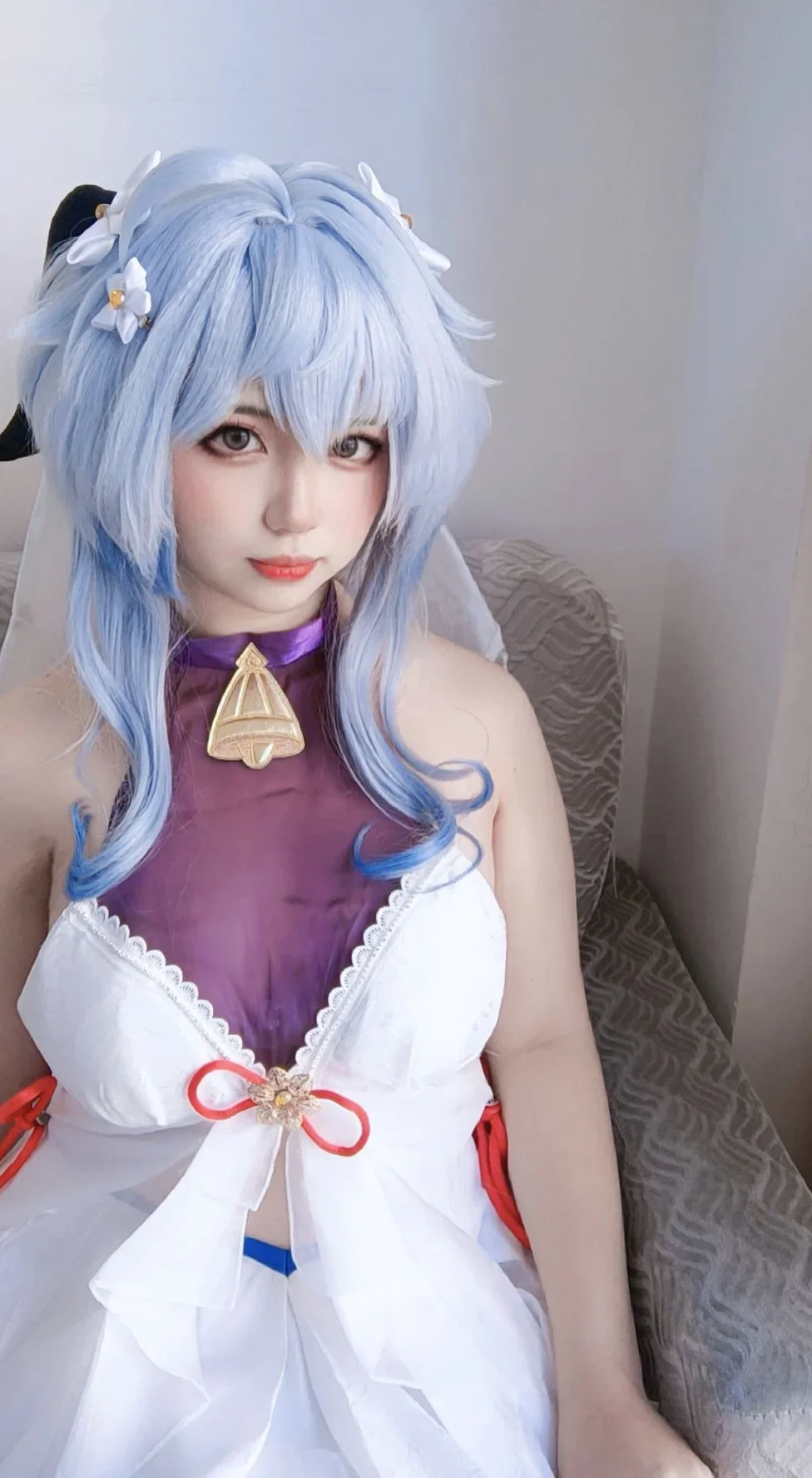 【甘雨cos】琉璃百合般清透，这只蝶曾误入我的镜头 - 第 9 张