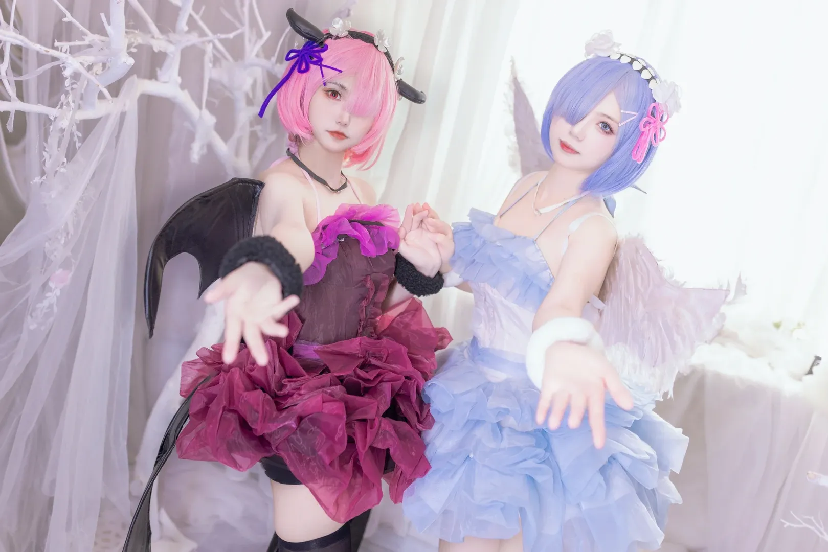【拉姆蕾姆cos】从零开始的异世界生活，恶魔与天使的梦幻同框 - 第 1 张