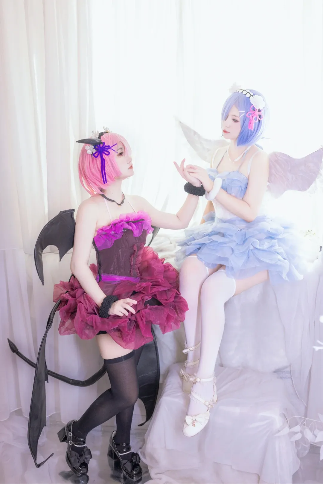 【拉姆蕾姆cos】从零开始的异世界生活，恶魔与天使的梦幻同框 - 第 9 张