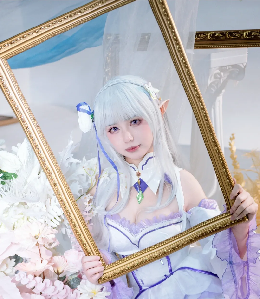 【艾米莉亚cos】从零开始的异世界生活里的银发精灵 - 第 2 张