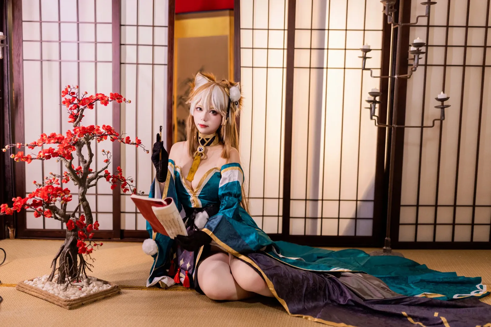【希娜小姐cos】原神中的猫娘狐小姐，今日份的午后闲憩 - 第 3 张