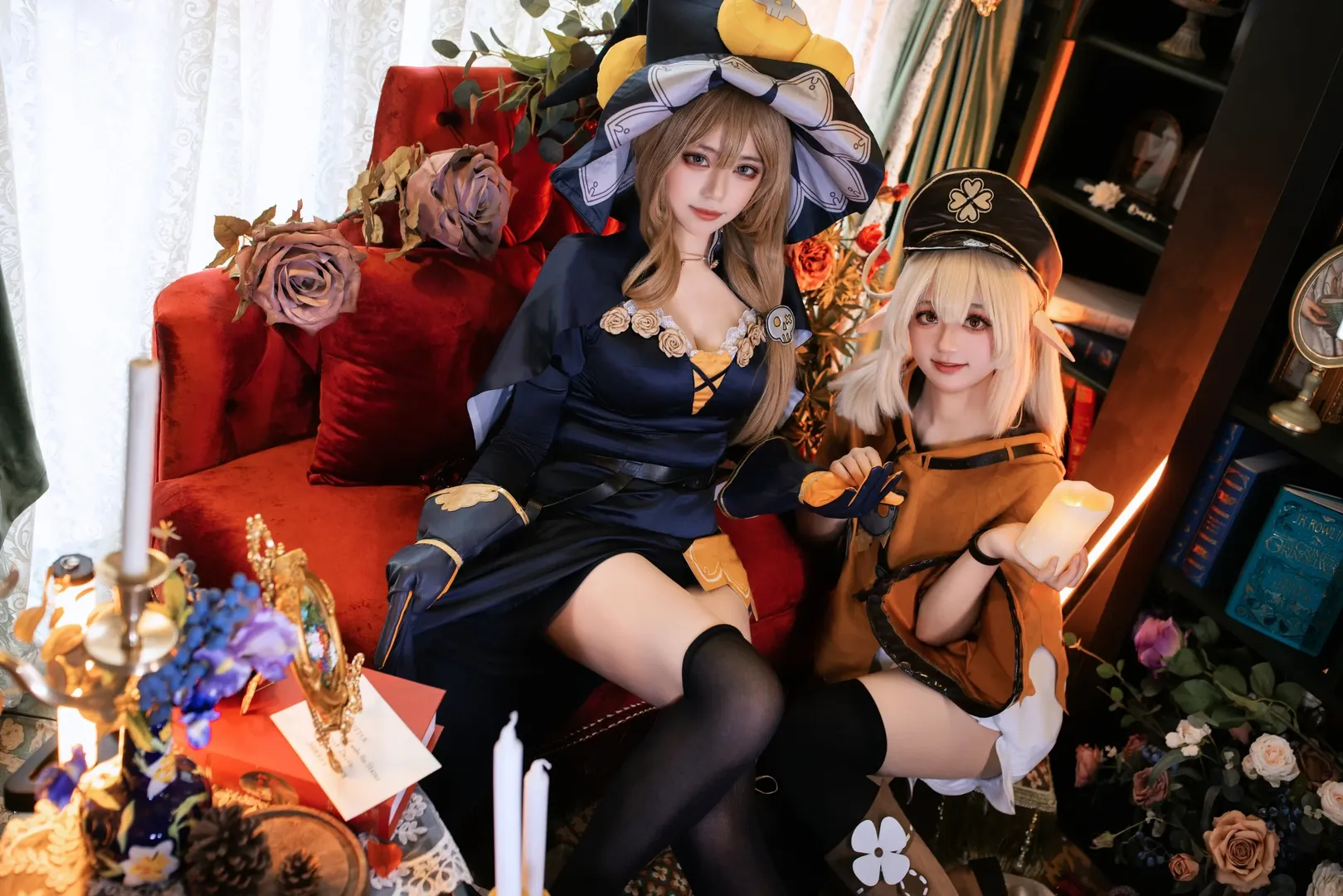 【丽莎可莉cos】不给糖就捣蛋，原神魔法阁楼的万圣夜 - 第 1 张