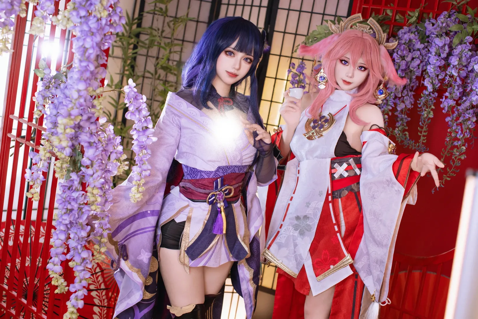 【八重神子cos】原神稻妻和风下的巫女与雷光