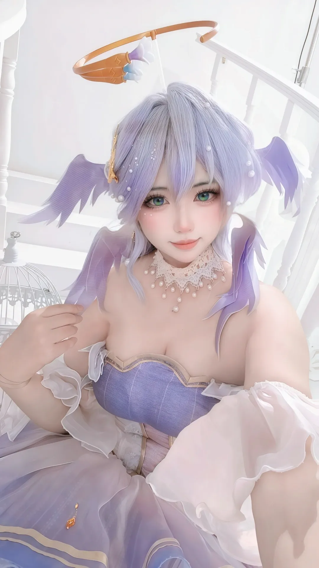 【知更鸟cos】崩坏星穹铁道的梦幻造型，中秋自拍视角绝了