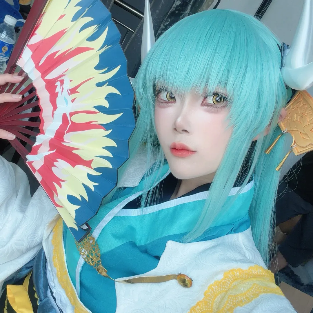 [Kiyohime Cosplay] Fate/Grand Order: Persevering Through Sweltering Heat for a Japanese Style Look Photoshoot - Image 1