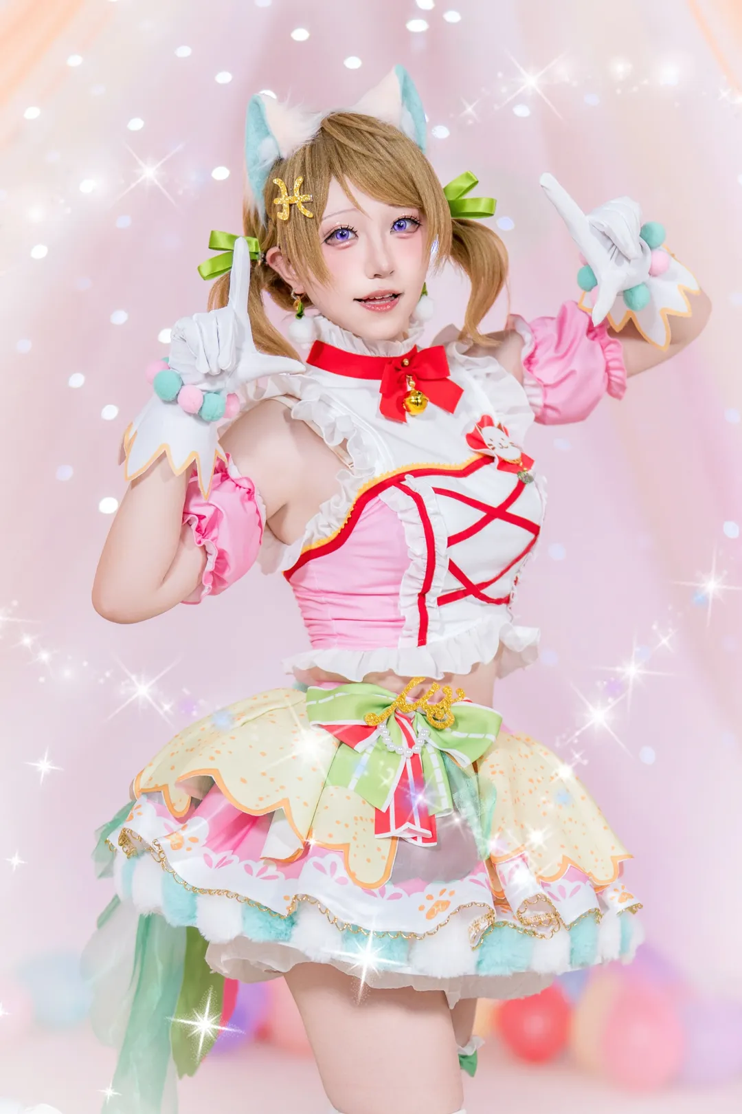 【小泉花陽cos】元氣滿滿的校園偶像，甜美造型大公開 - 第 1 張