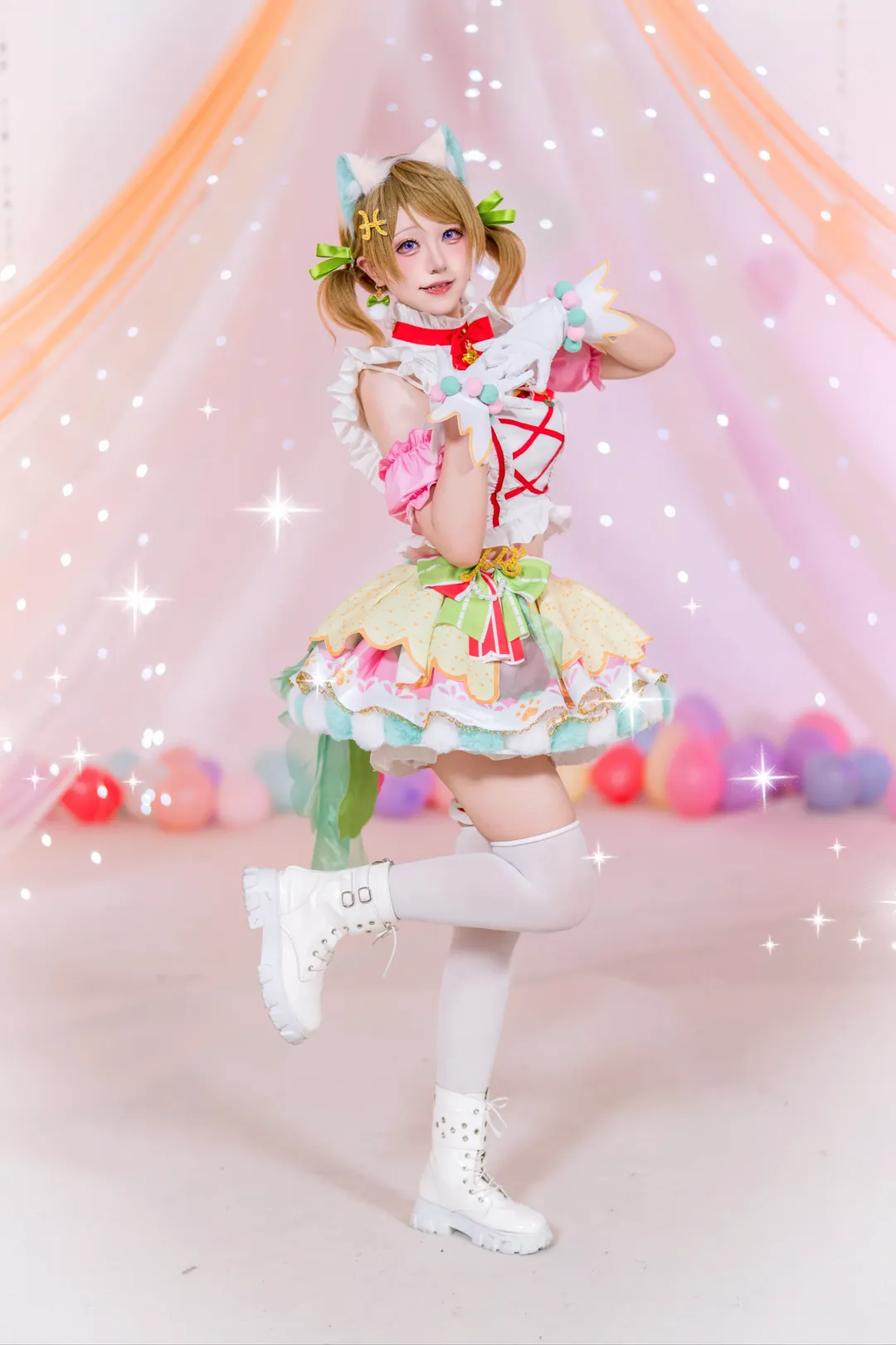 【小泉花陽cos】元氣滿滿的校園偶像，甜美造型大公開 - 第 2 張