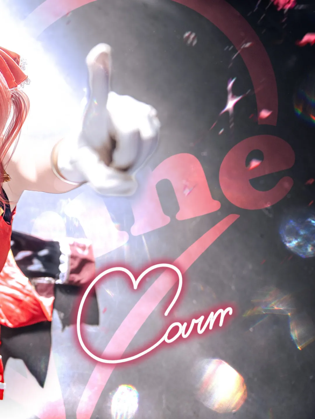 【Houshou Marine cosplay】hololive New Song Trend: Red and Sapphire Idol Look - Image 2