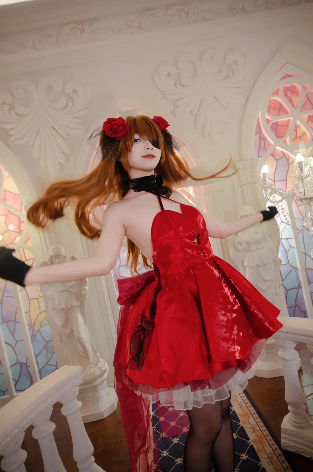 【明日香cos】新世纪福音战士，红裙与琴弦的交响 - 第 1 张