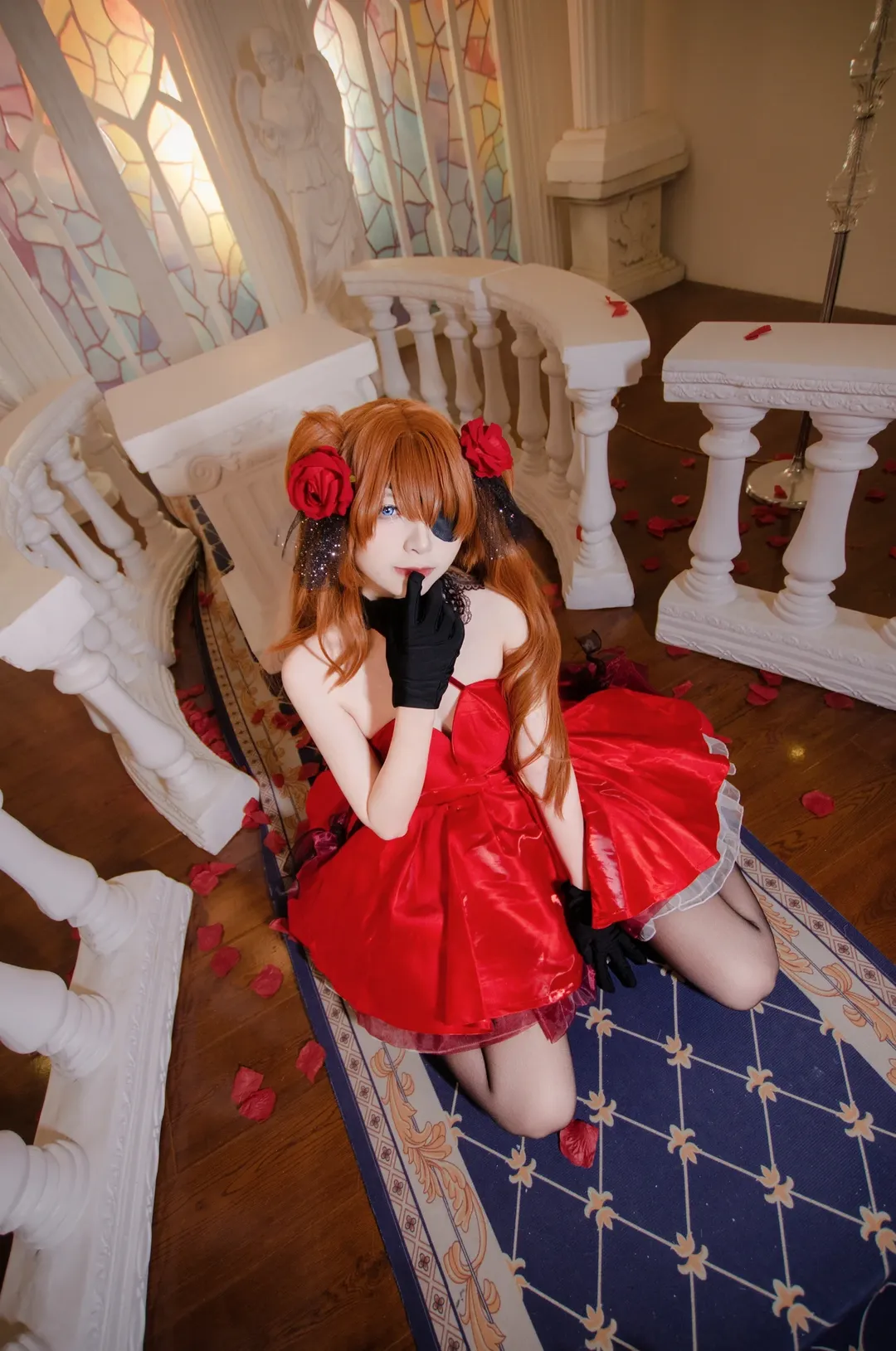 【明日香cos】新世纪福音战士，红裙与琴弦的交响 - 第 7 张