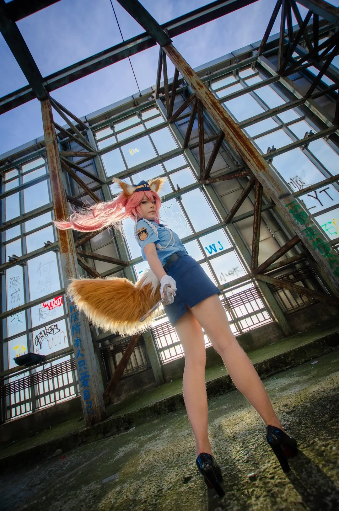 【玉藻前cos】FGO赛博女警废墟出警任务 - 第 1 张