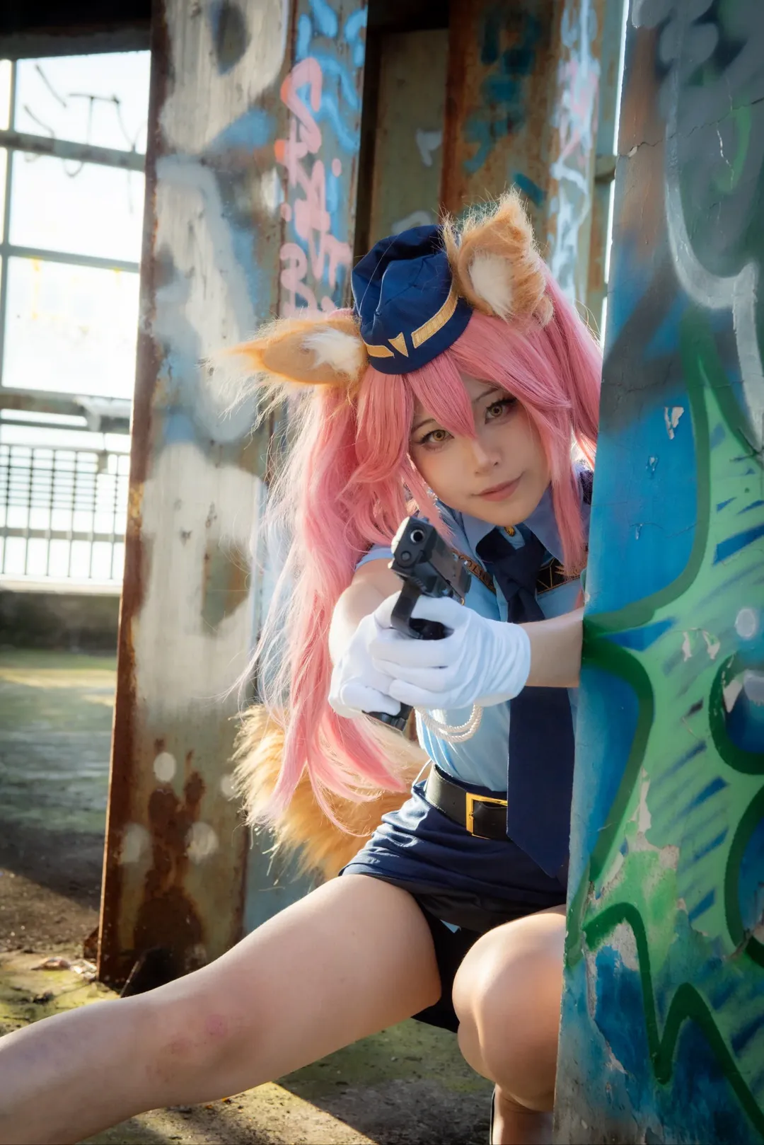【玉藻前cos】FGO赛博女警废墟出警任务 - 第 12 张