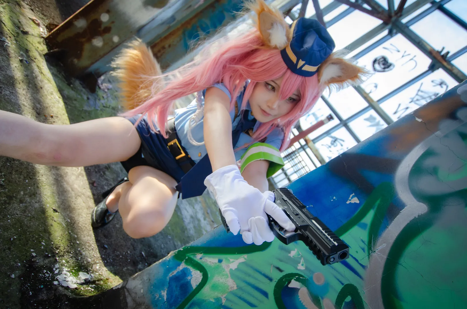 【玉藻前cos】FGO赛博女警废墟出警任务 - 第 4 张