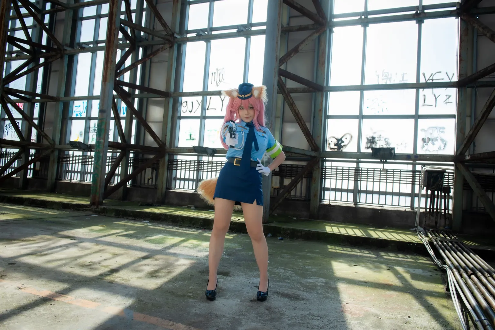 【玉藻前cos】FGO赛博女警废墟出警任务 - 第 6 张