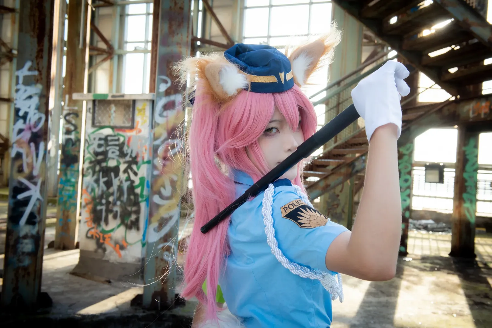 【玉藻前cos】FGO赛博女警废墟出警任务 - 第 9 张