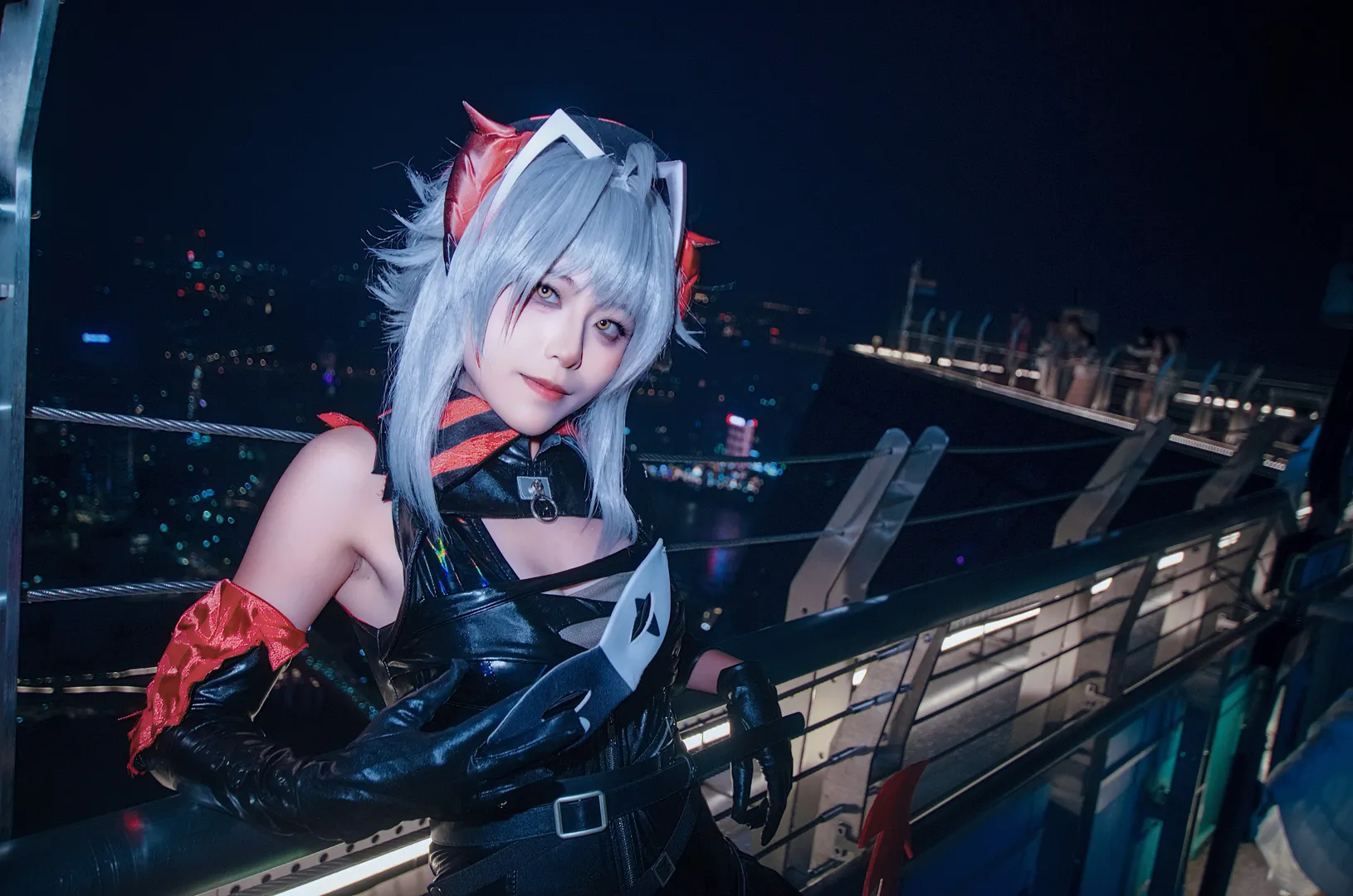 【Wcos】明日方舟愚夜密函横屏图，夜色中的冷艳与光影 - 第 8 张