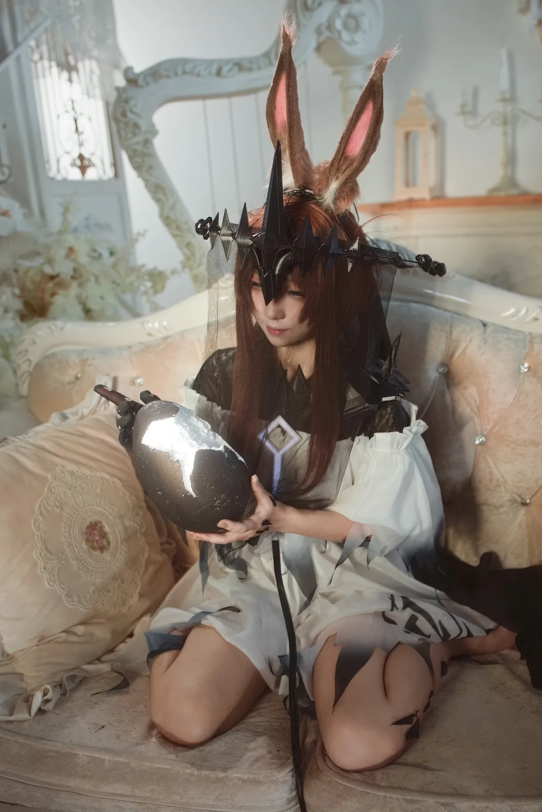 【魔王阿米娅cos】明日方舟的暗黑与纯白 - 第 2 张