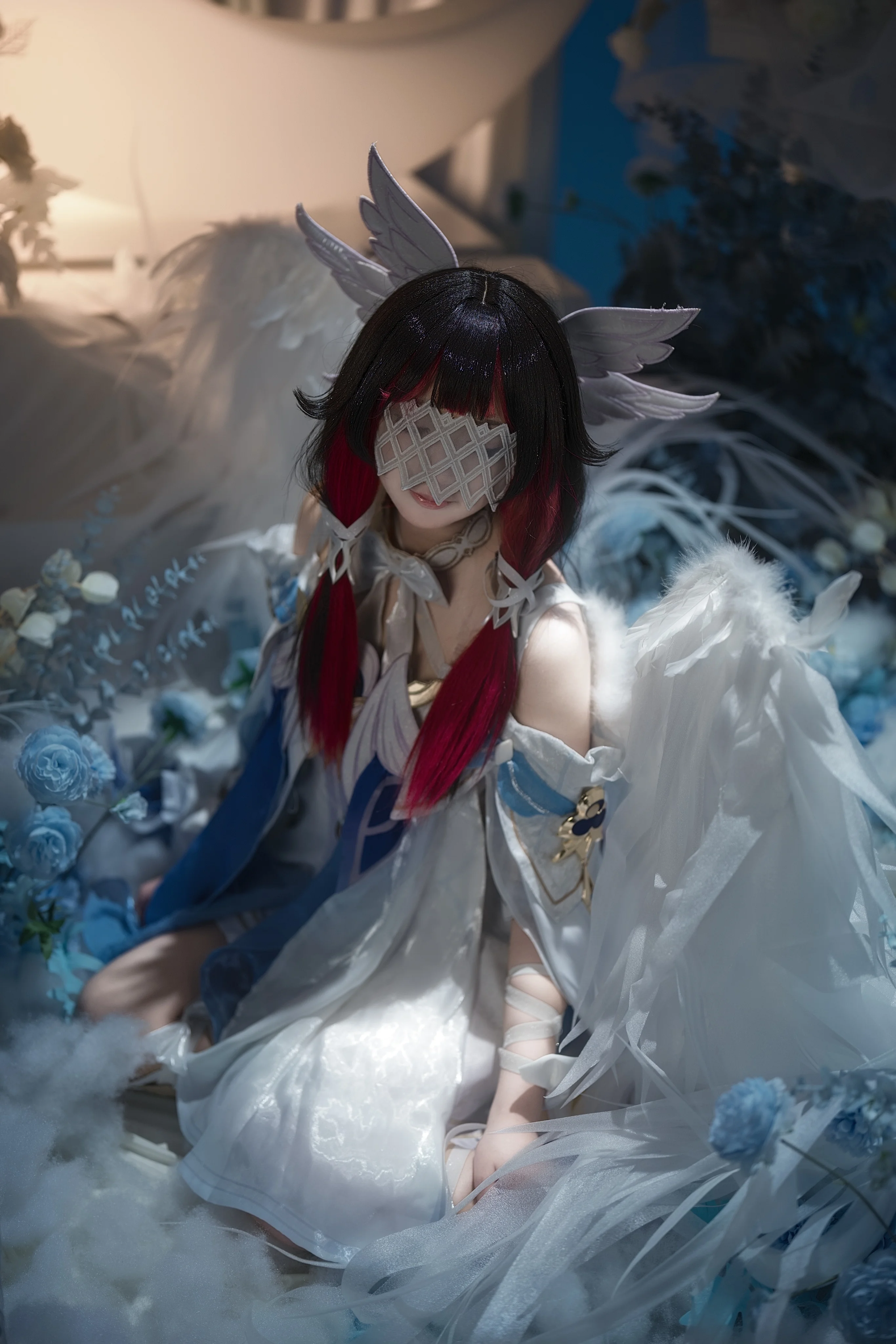 【哥伦比娅cos】原神月神造型，蒙眼少女的静谧光影 - 第 2 张