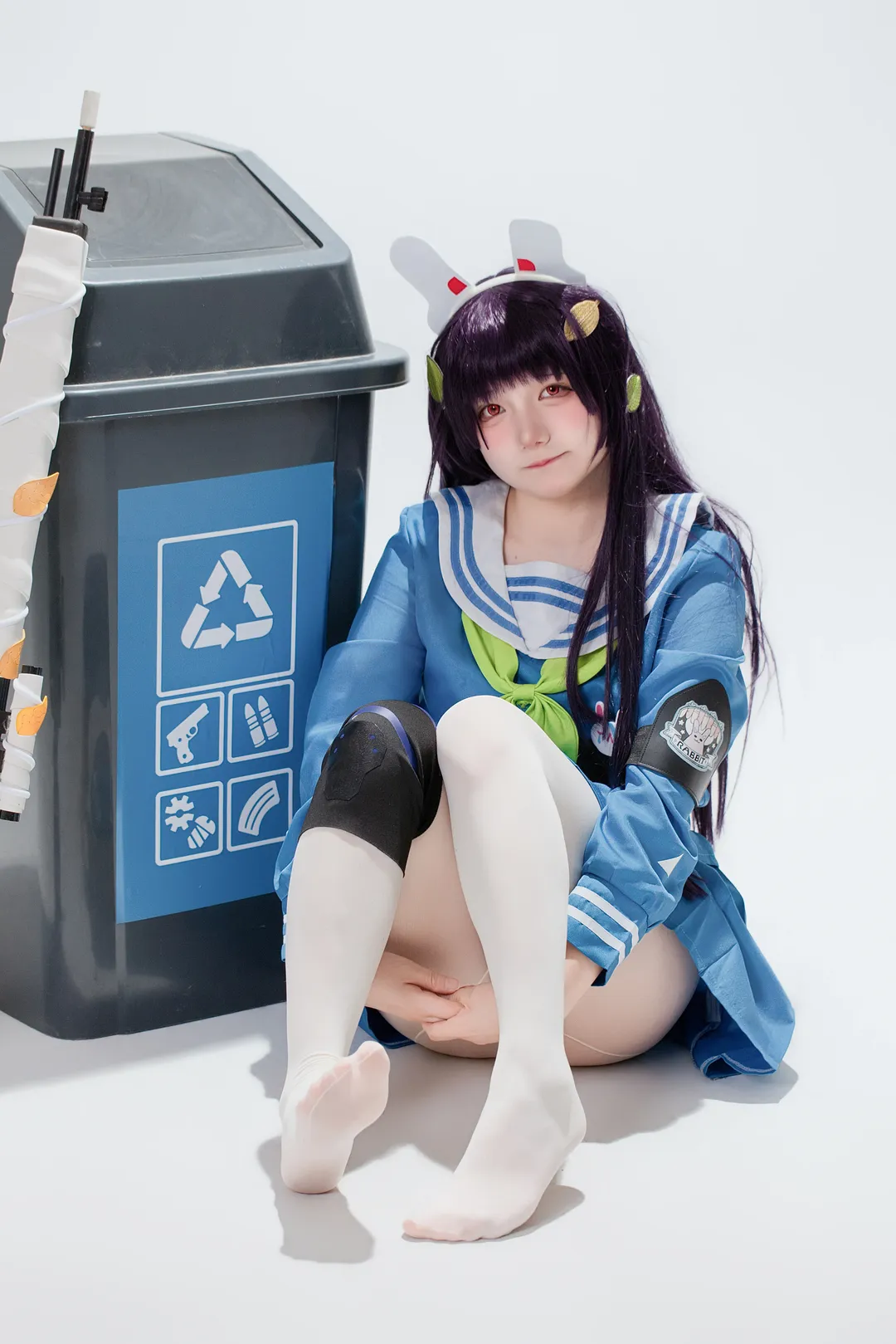 【霞泽美游cos】蔚蓝档案的兔子小队狙击手出没