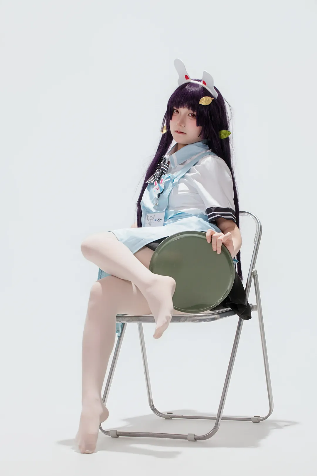 【霞泽美游cos】蔚蓝档案纯白背景下的分享 - 第 2 张