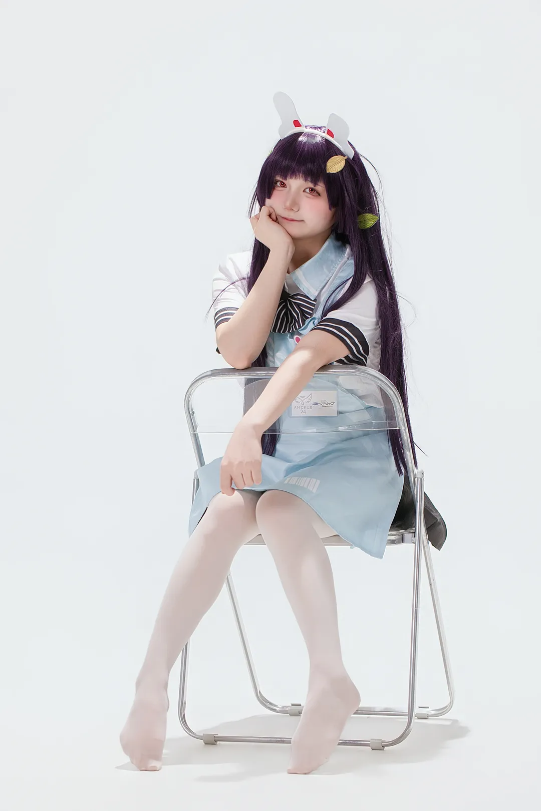 【霞泽美游cos】蔚蓝档案纯白背景下的分享