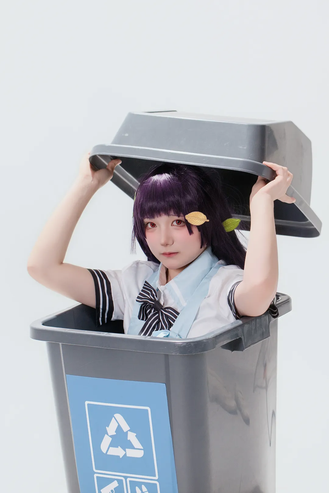【霞泽美游cos】蔚蓝档案纯白背景下的分享 - 第 5 张